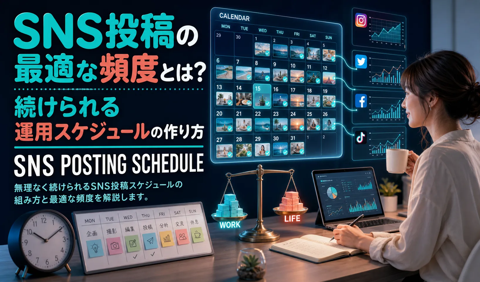 SNS投稿の最適な頻度とは？続けられる運用スケジュールの作り方