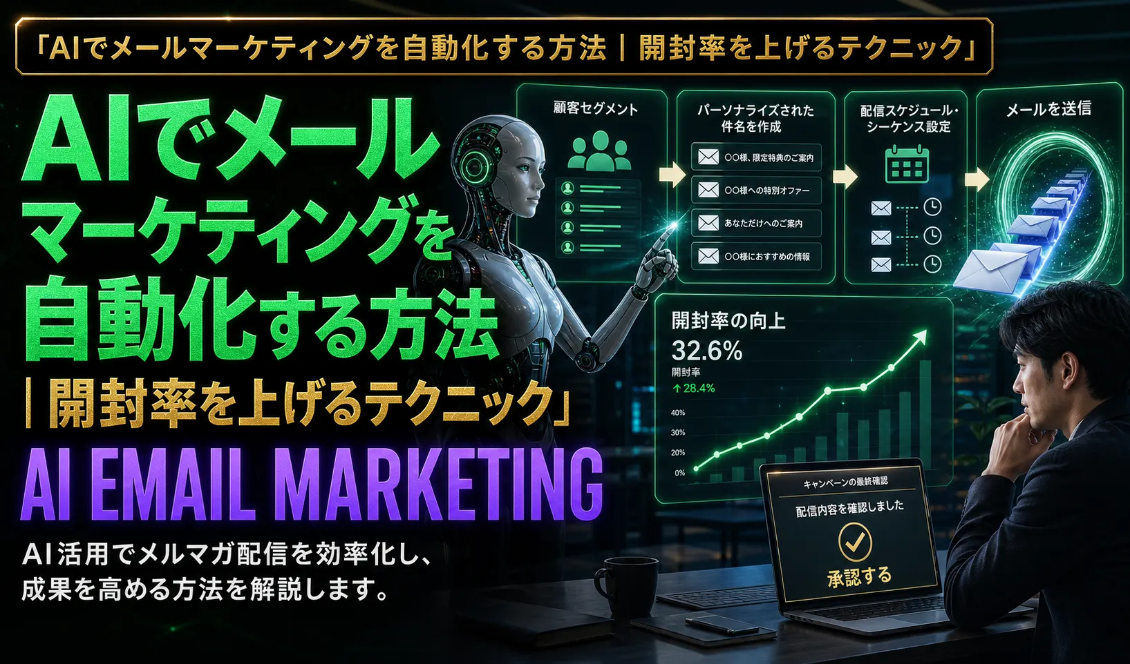 AIでメールマーケティングを自動化する方法｜開封率を上げるテクニック