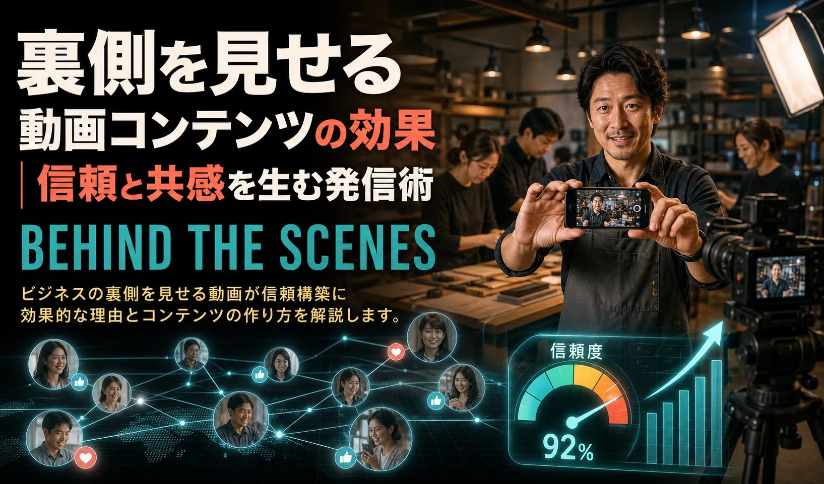 裏側を見せる動画コンテンツの効果｜信頼と共感を生む発信術