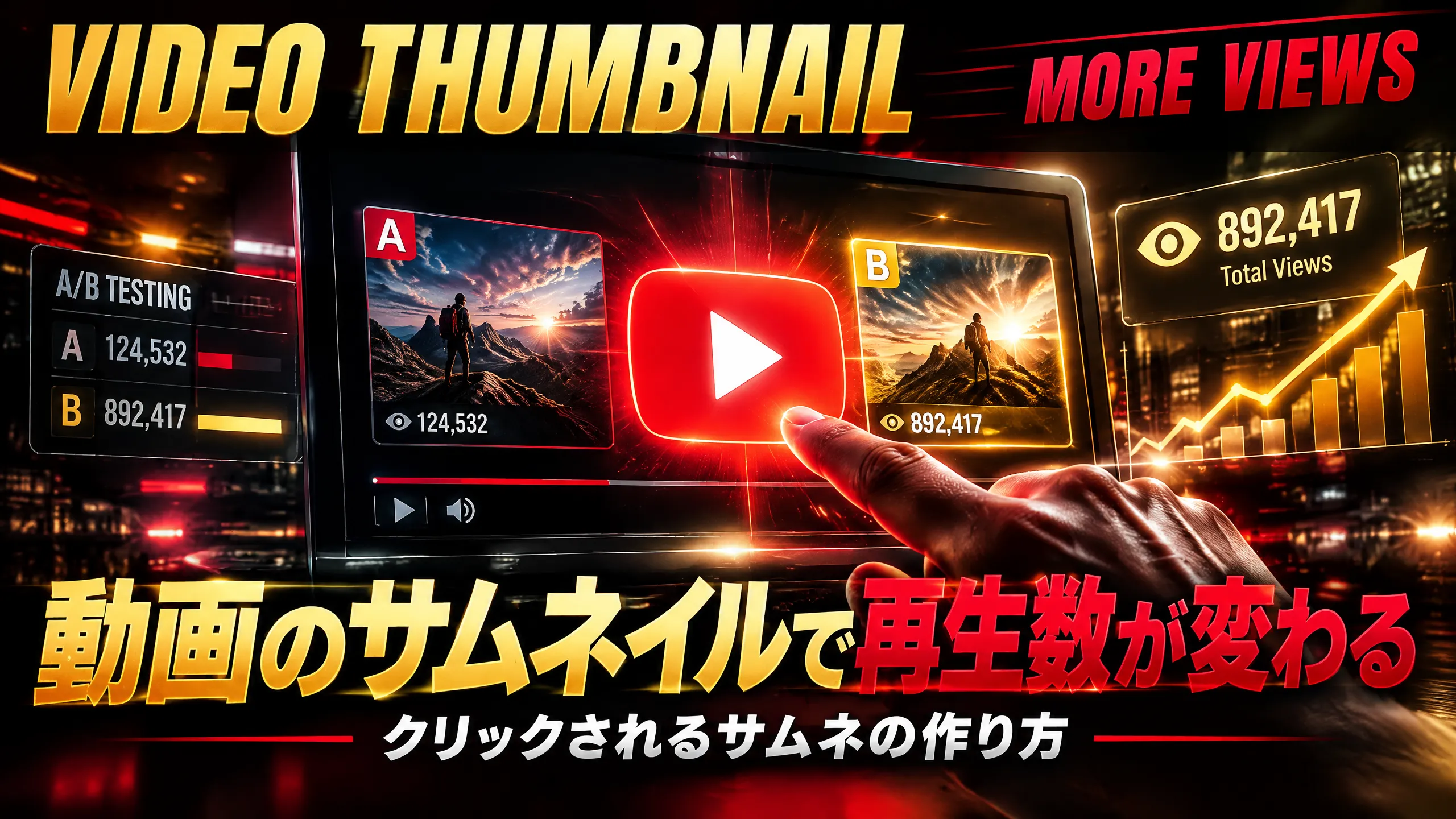 動画のサムネイルで再生数が変わる｜クリックされるサムネの作り方