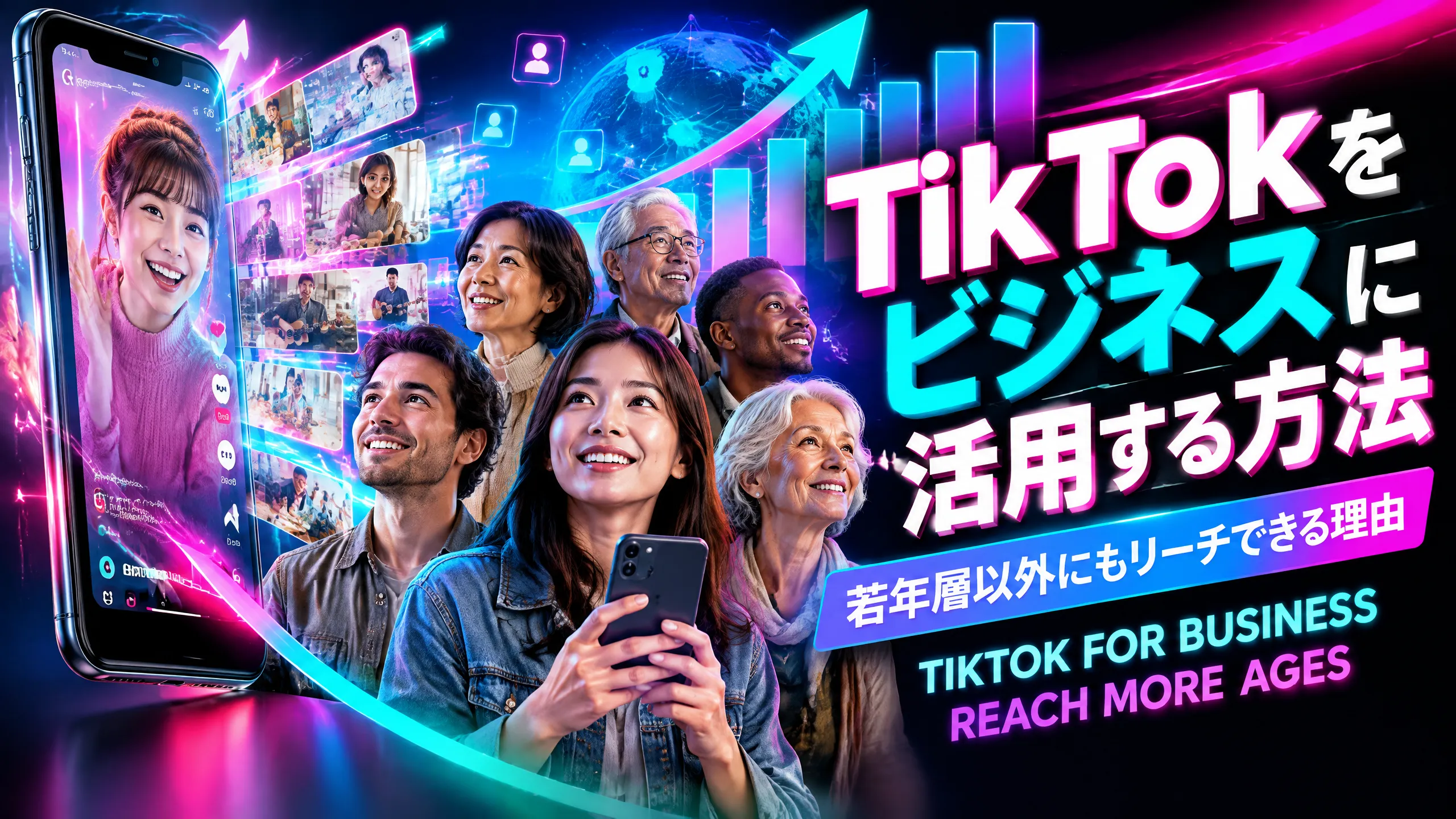 TikTokをビジネスに活用する方法｜若年層以外にもリーチできる理由