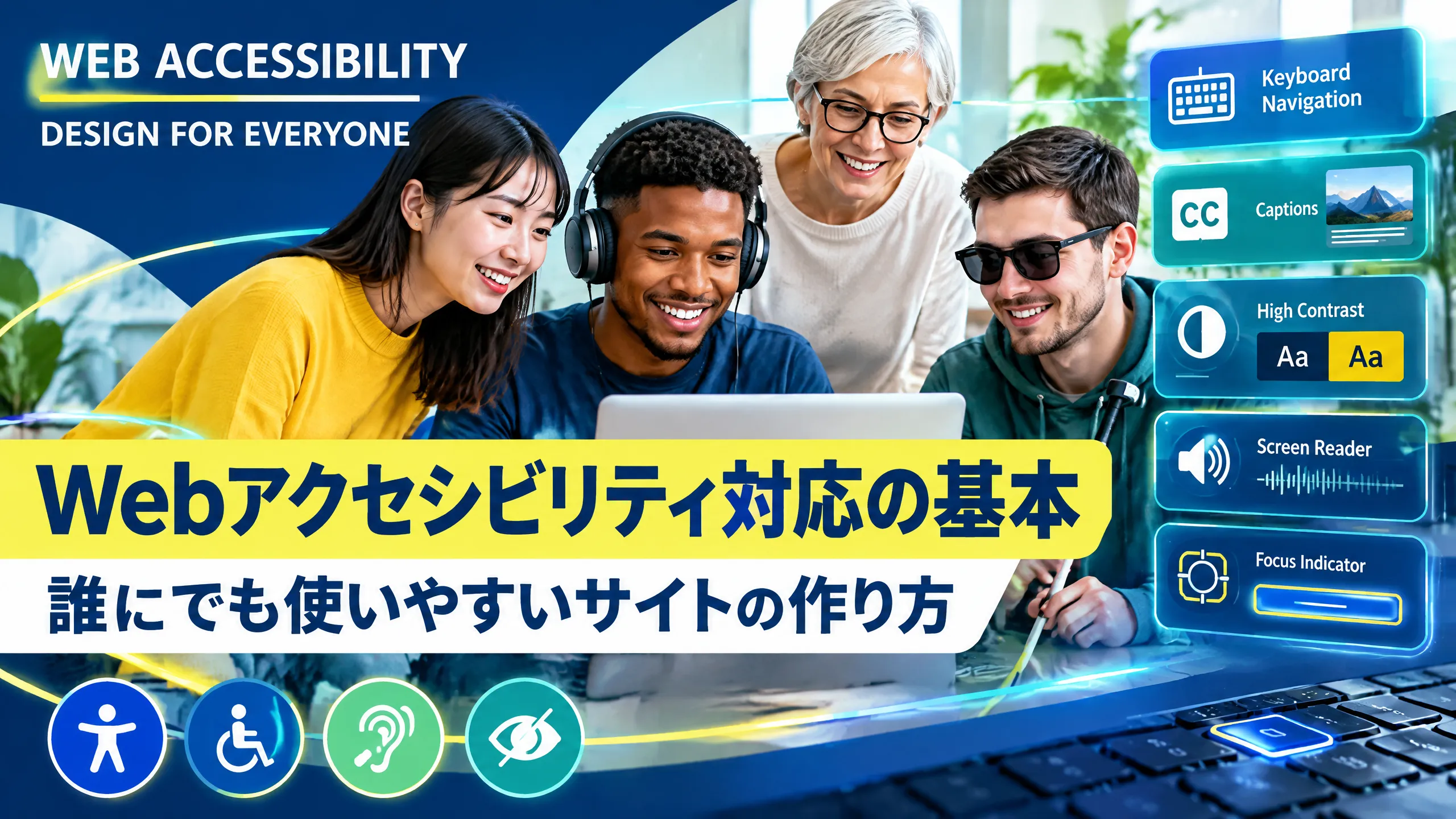 Webアクセシビリティ対応の基本｜誰にでも使いやすいサイトの作り方