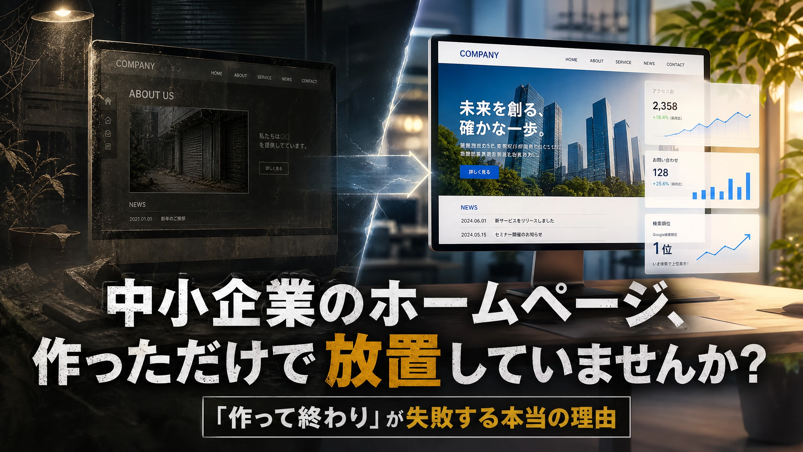 中小企業のHP、作っただけで放置していませんか？