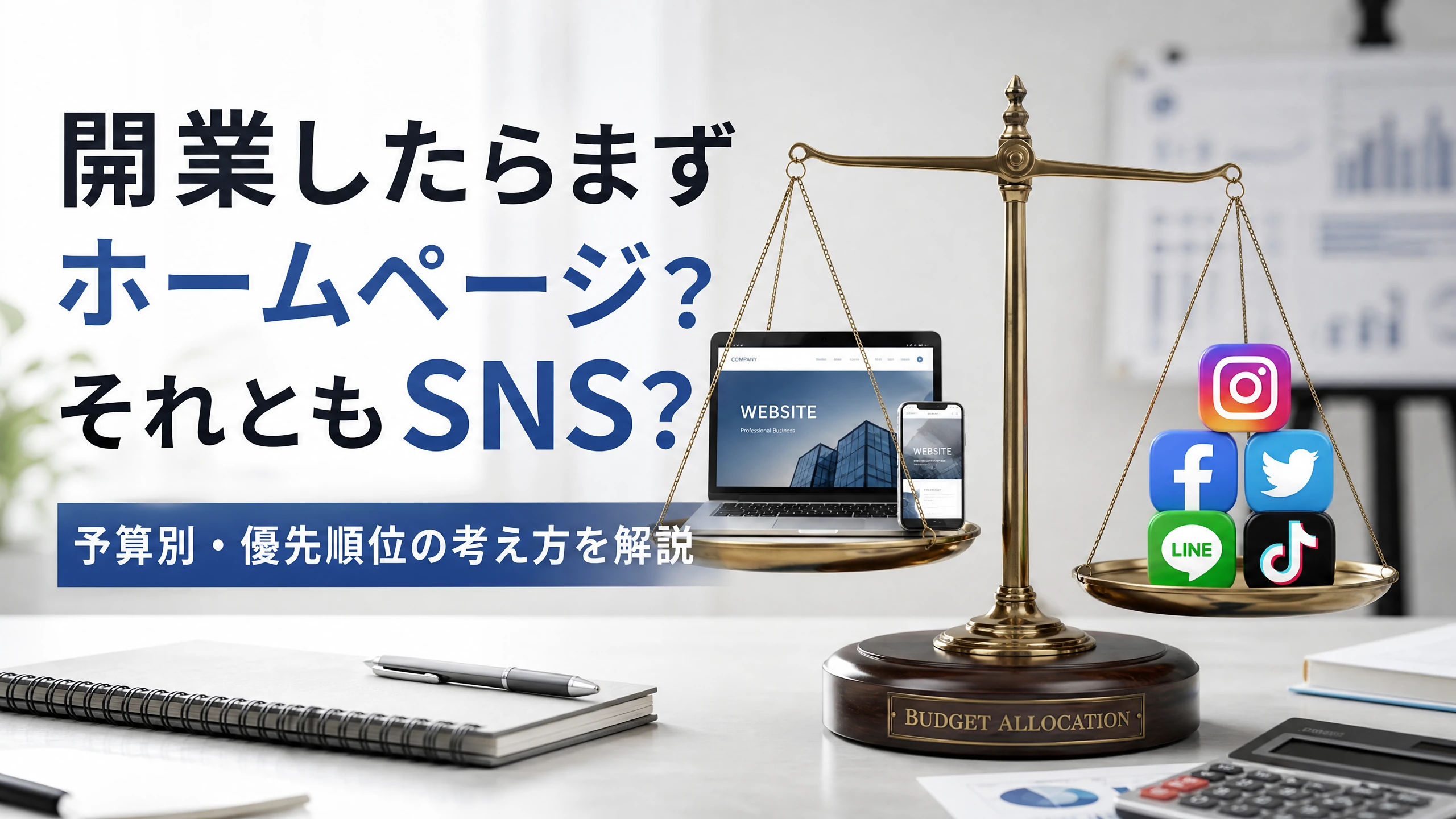 開業したらまずHP？それともSNS？