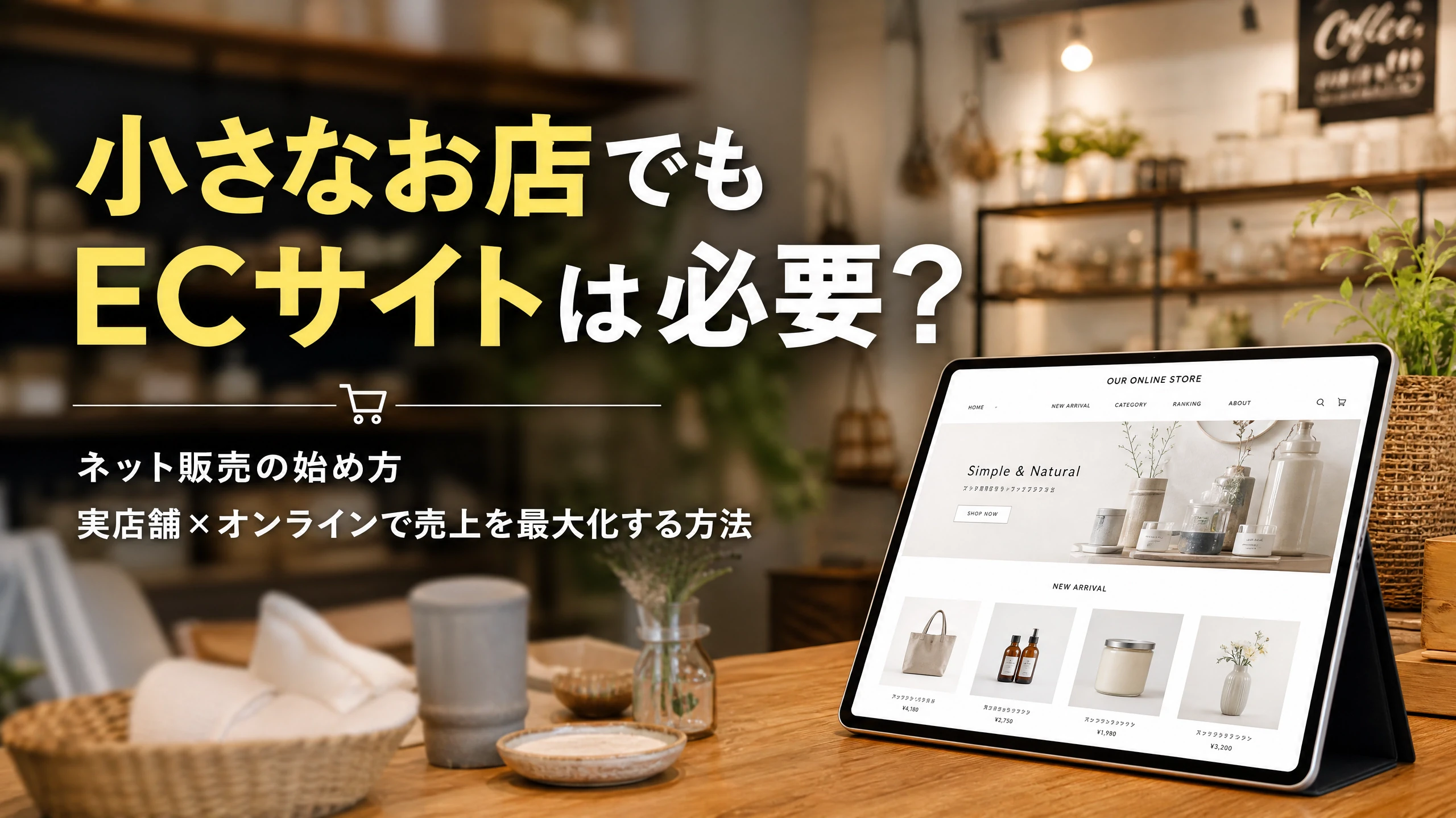 小さなお店でもECサイトは必要？ネット販売の始め方