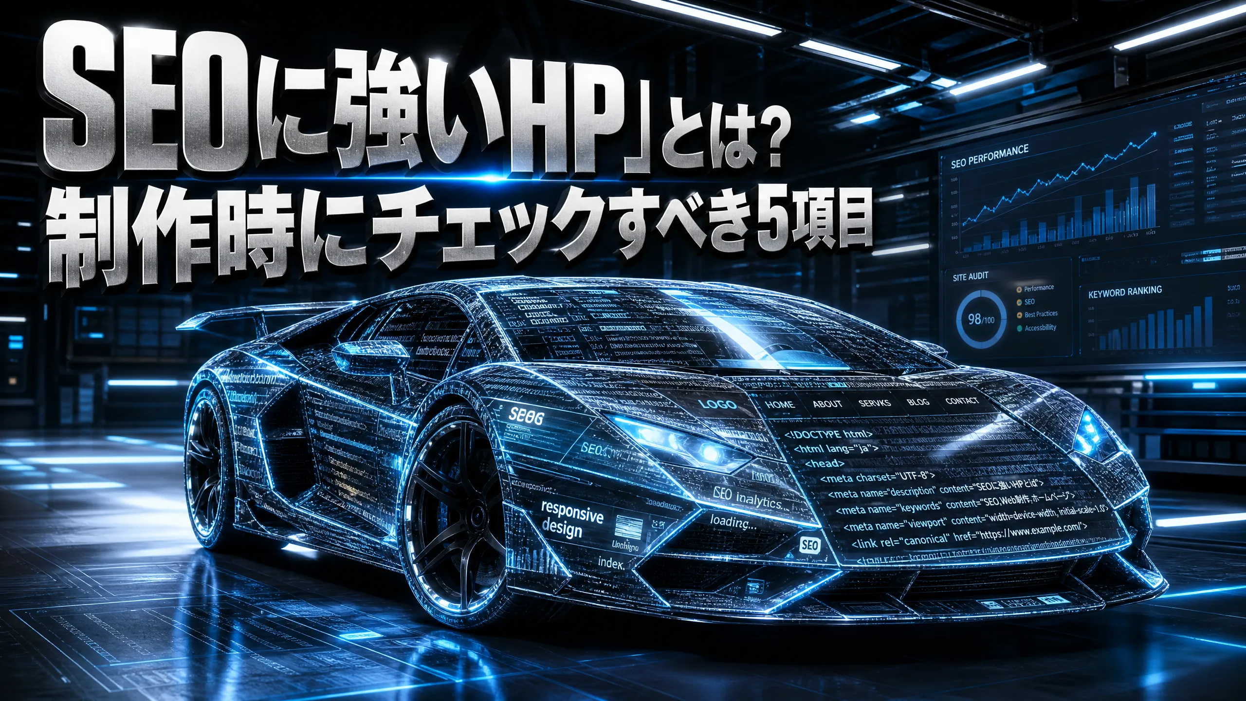 「SEOに強いHP」とは？制作時にチェックすべき5項目