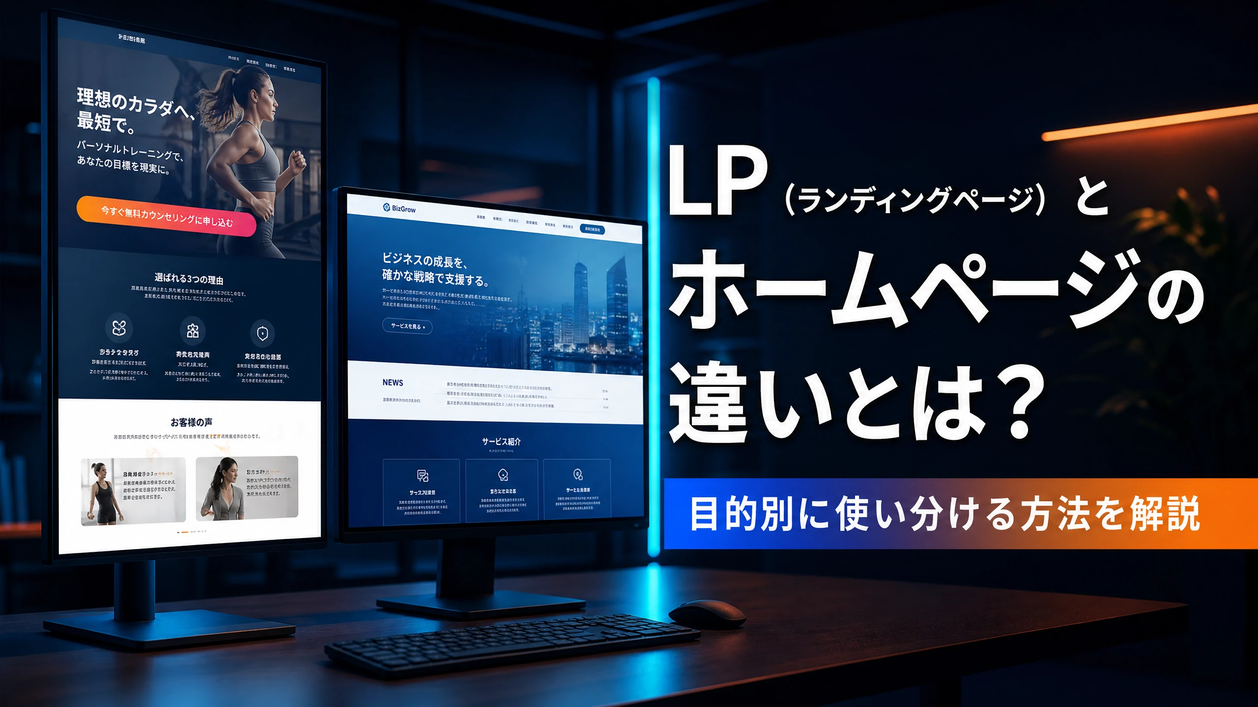 LP（ランディングページ）とHPの違いとは？