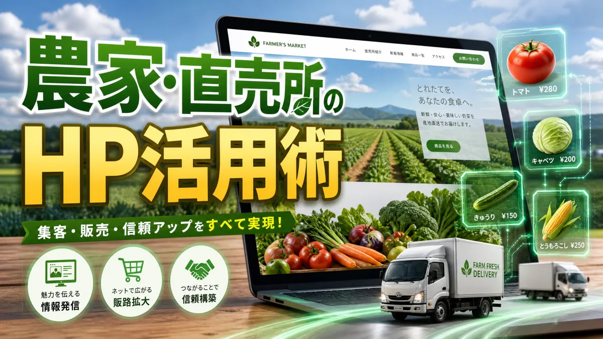 農家・直売所のHP活用術