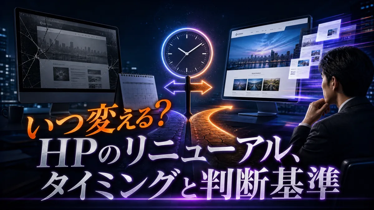 HPのリニューアル、タイミングと判断基準