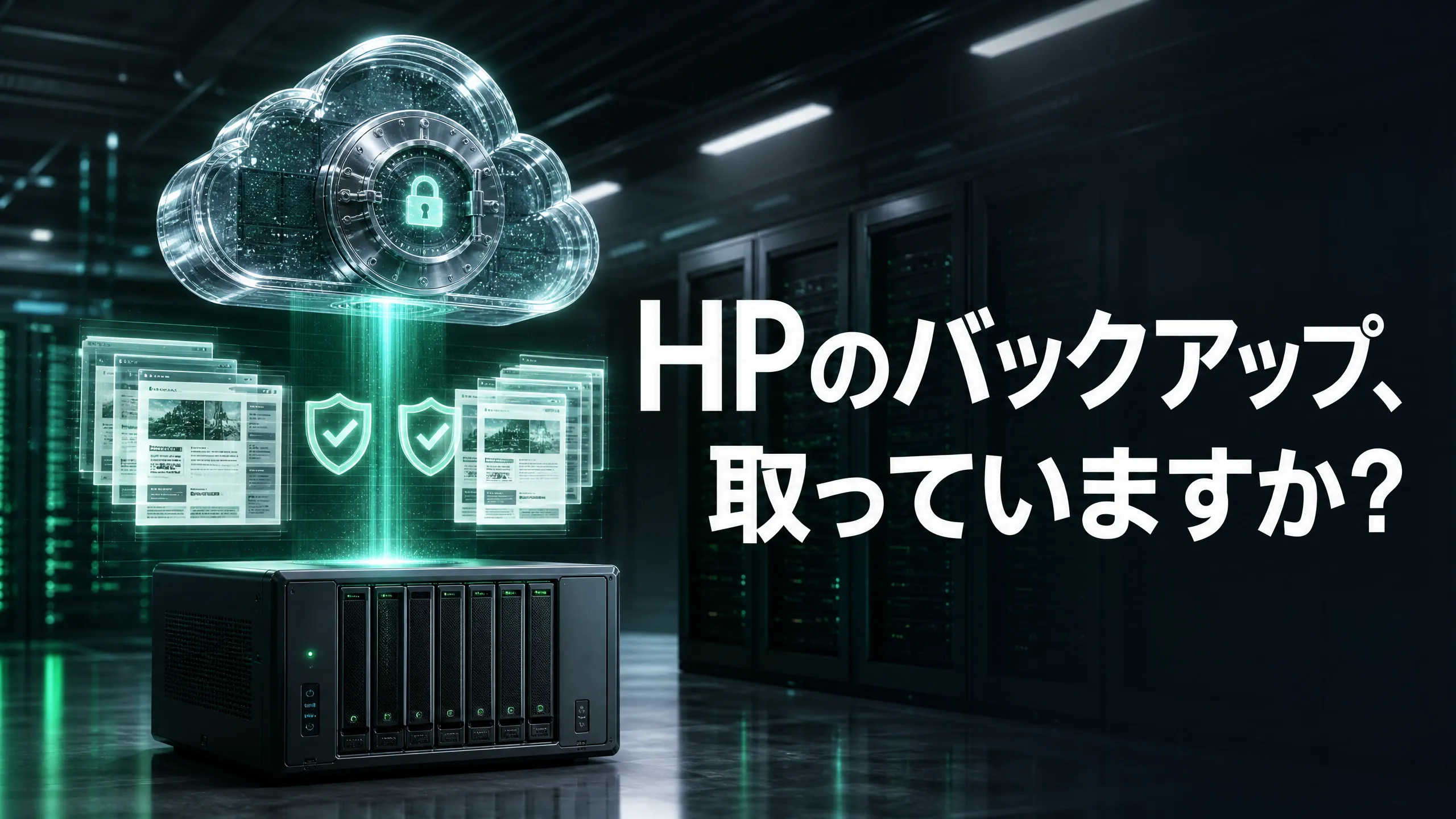 HPのバックアップ、取っていますか？