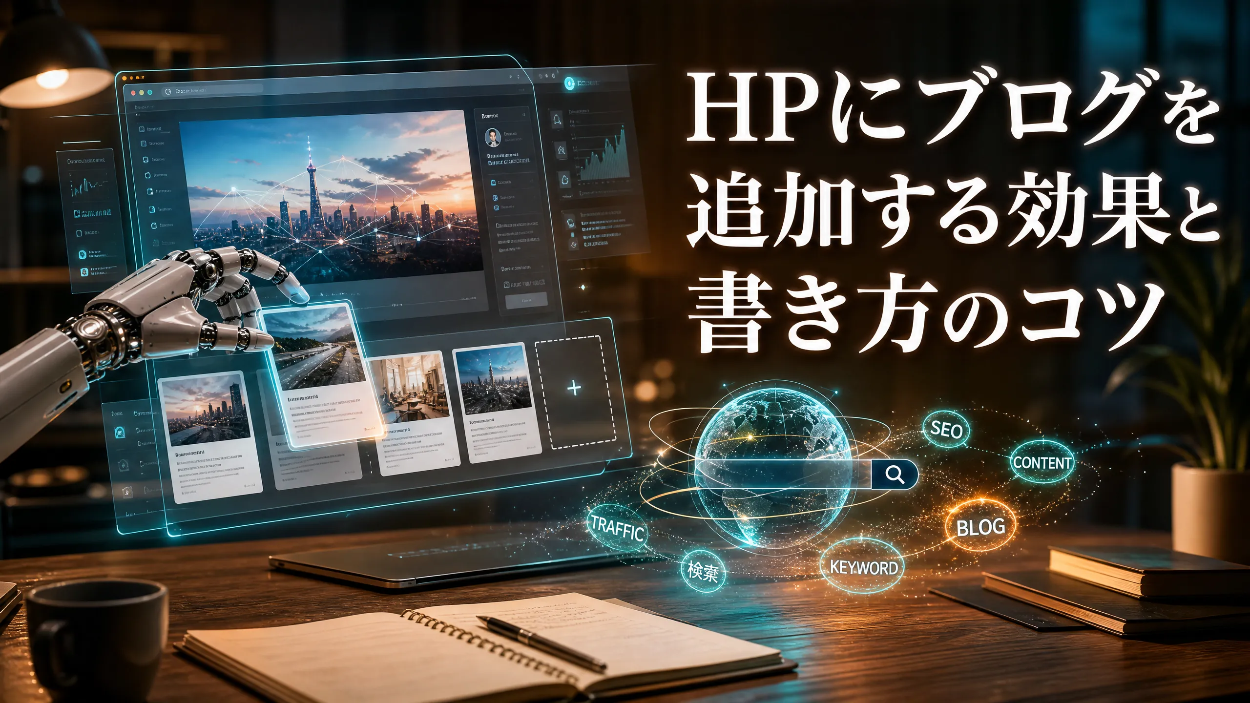 HPにブログを追加する効果と書き方のコツ