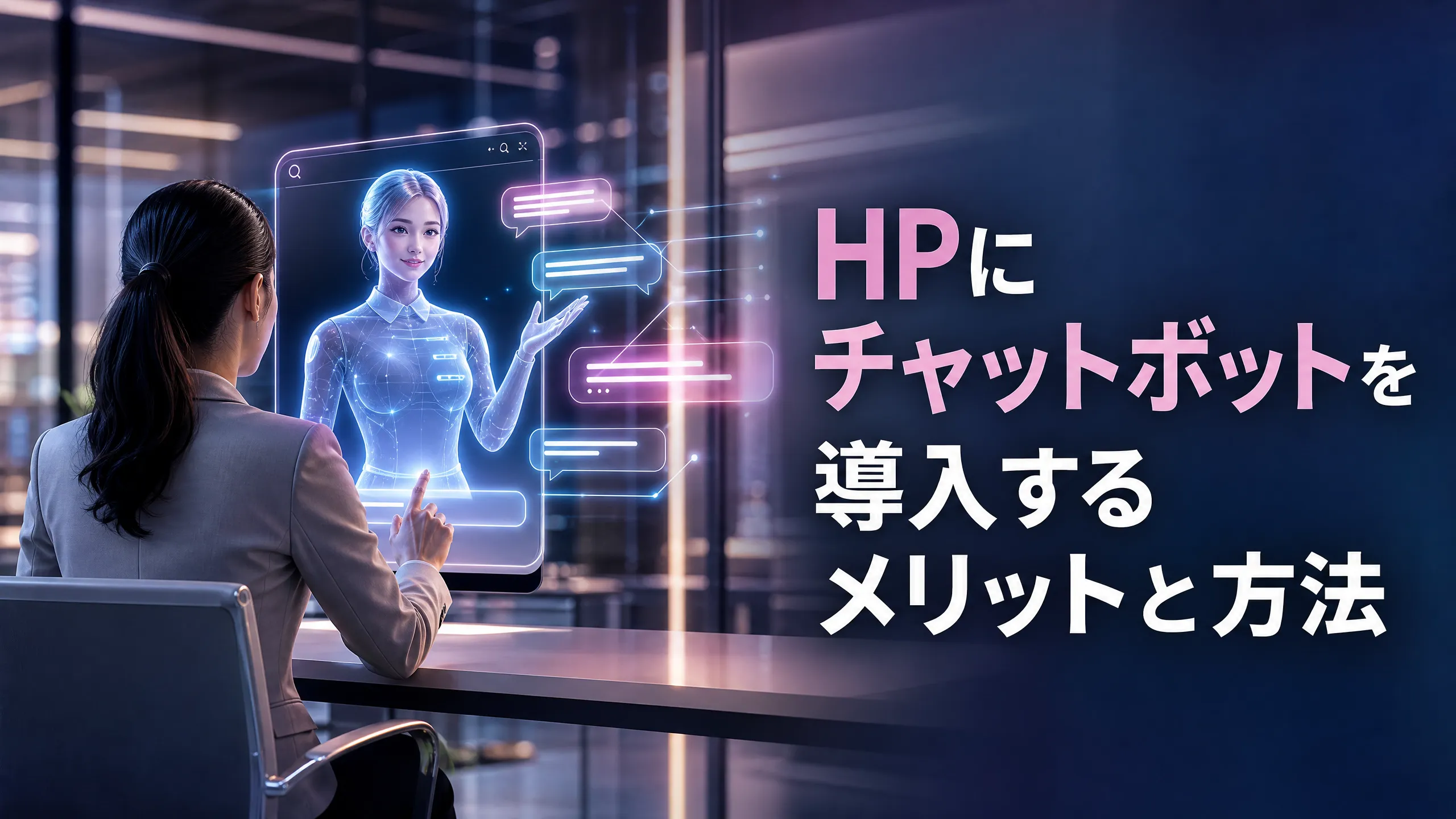 HPにチャットボットを導入するメリットと方法