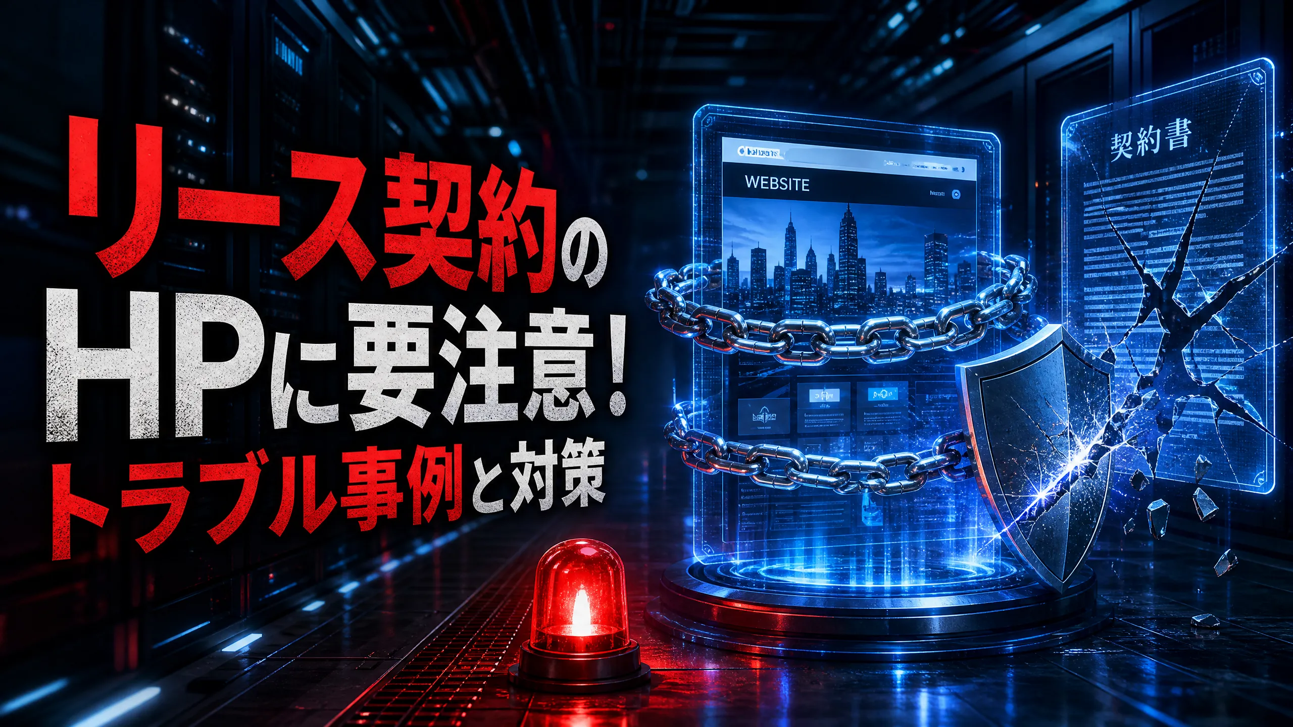 リース契約のHPに要注意！トラブル事例と対策