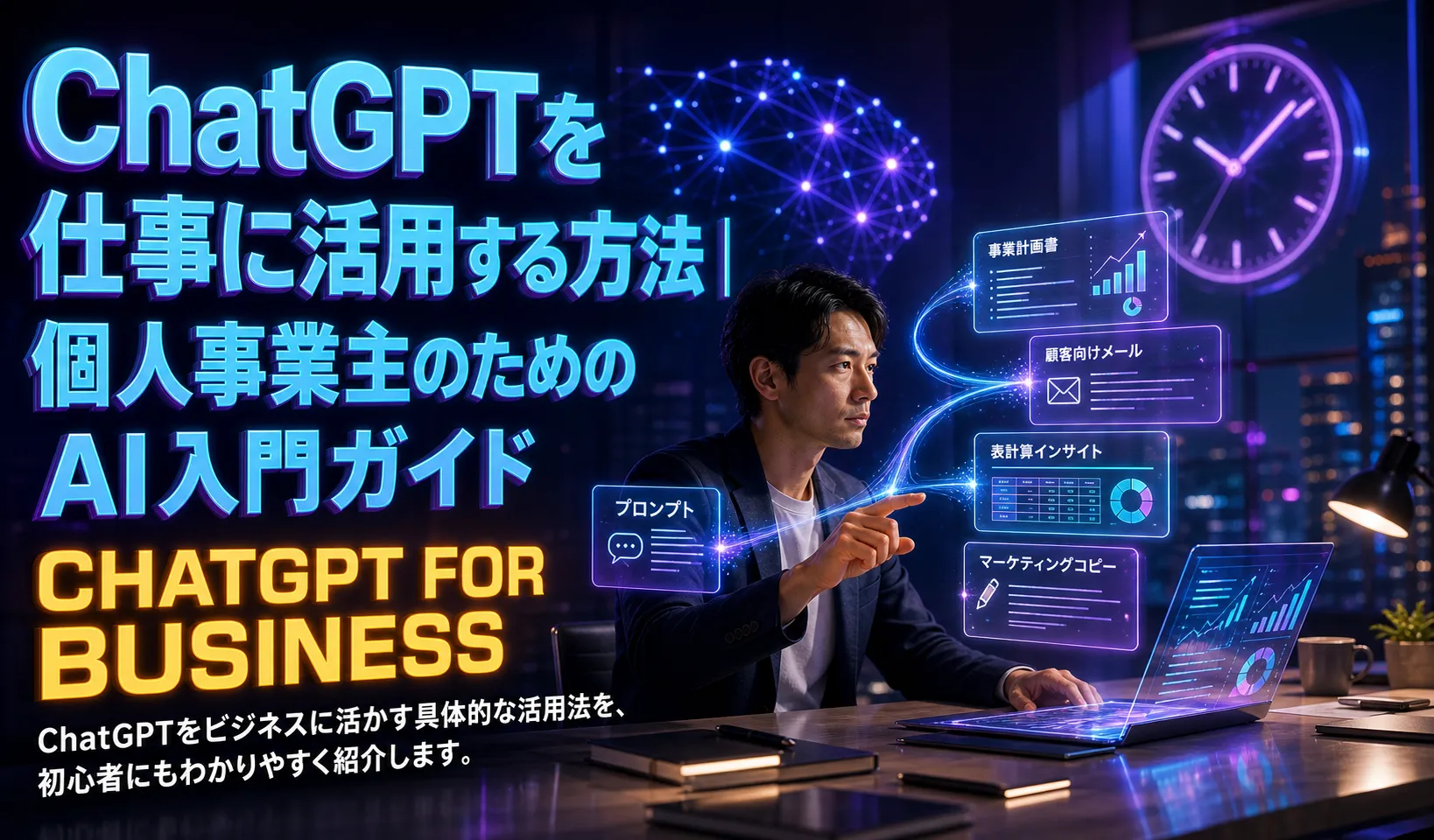 ChatGPTを仕事に活用する方法｜個人事業主のためのAI入門ガイド