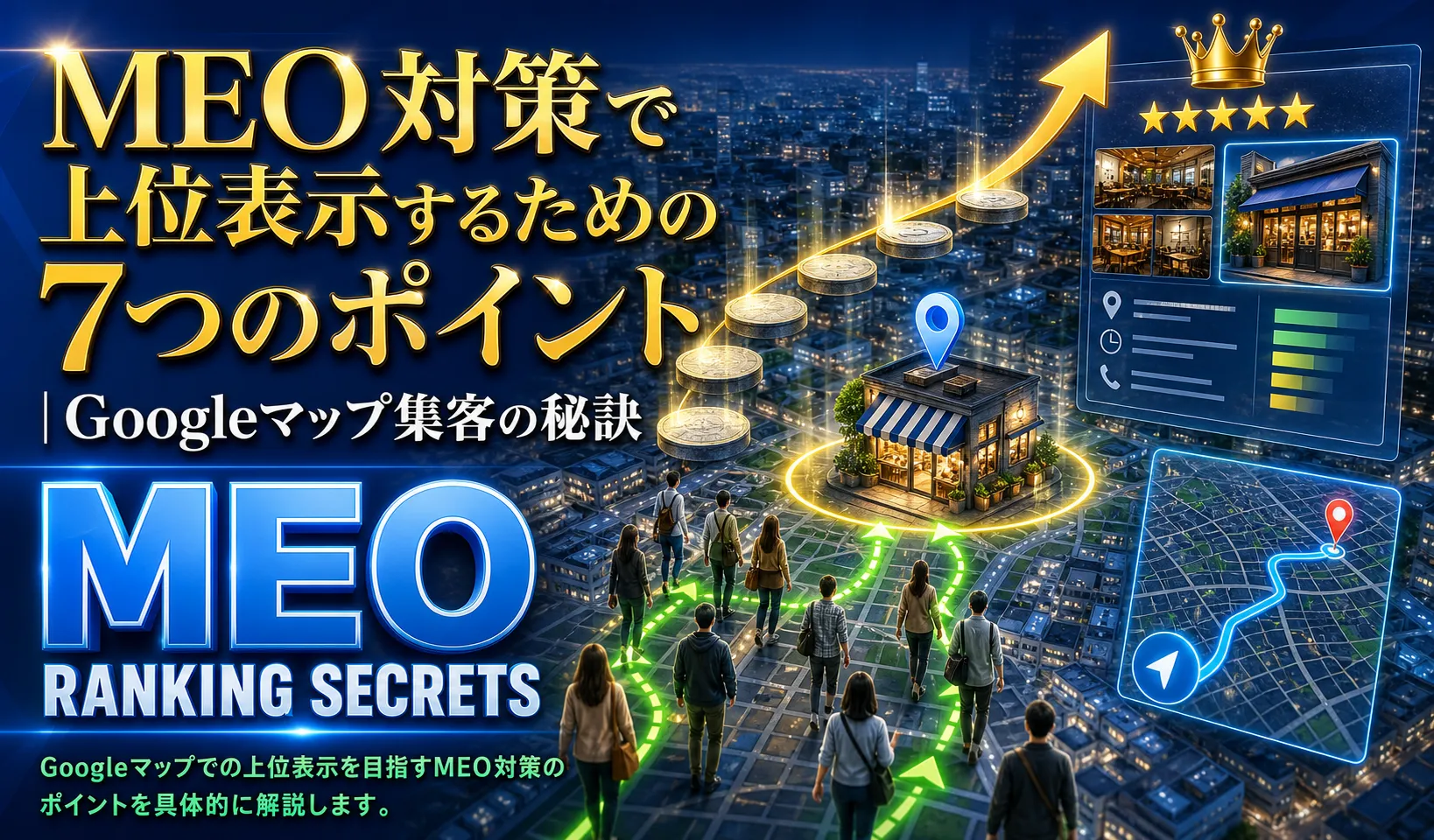 MEO対策で上位表示するための7つのポイント｜Googleマップ集客の秘訣